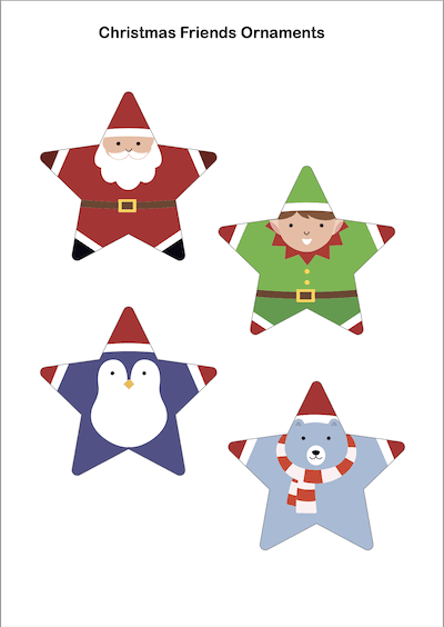 X-mas Friends Ornaments