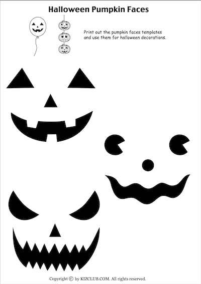 Halloween Pumpkin Faces