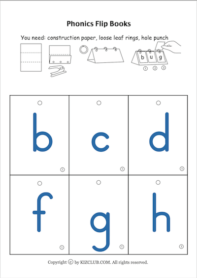 Phonics Flip books(letters)