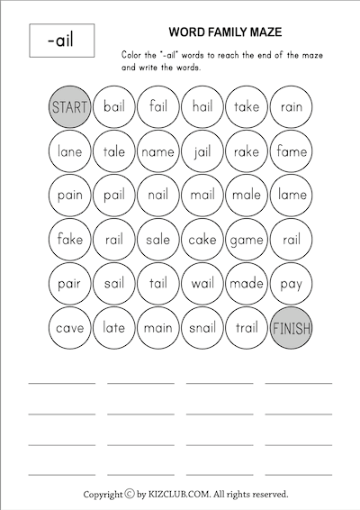 Long Vowel Maze