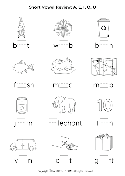 Short Vowel Review