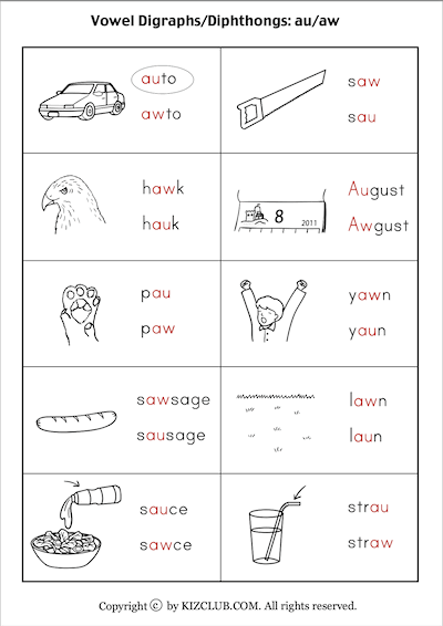 Digraphs/Diphthongs