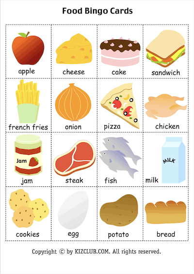 Food Bingo