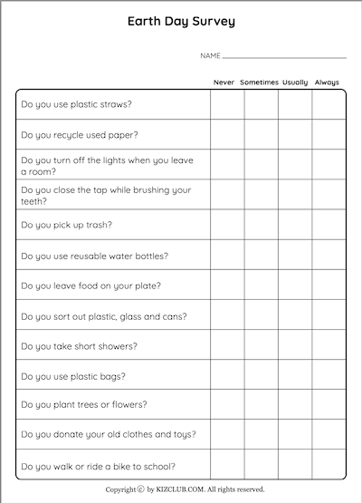 Earth Day Survey