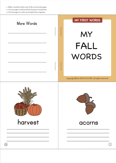 Fall Mini Book