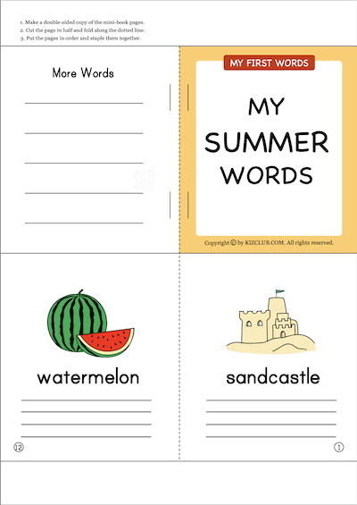 Summer Mini Book